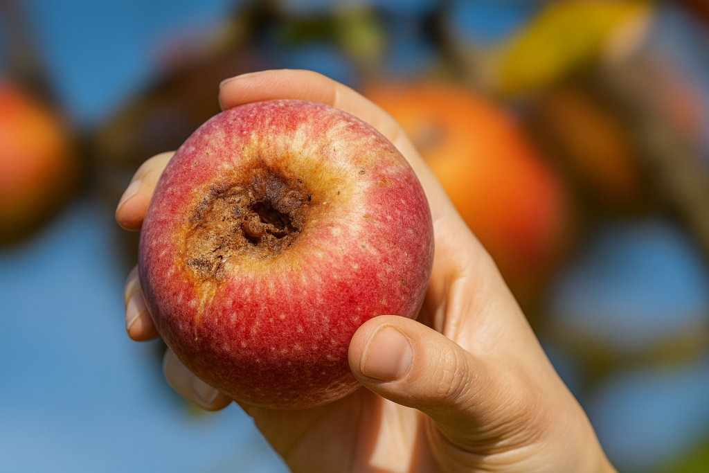 Trous d'entrée visible