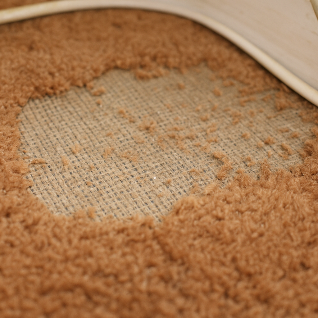 Trous irréguliers dans les textiles